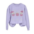 thumbnail image 1 of Gytharion Christmas Sweatshirts for Women Funny Casual Christmas Wine Glass Graphic Pullover Top Loose Cozy Rhinestones Long Sleeved Crew Neck Winter Xmas Sweatshirt, 1 of 5