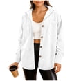 thumbnail image 1 of Gytharion Fall Shacket Jackets for Women Long Slleve Button Down Corduroy Jacket Fashion Solid Casual Lapel Shirt Coat Lightweight Comfy Cardigan Outwear with Pockets, 1 of 8
