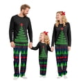 thumbnail image 1 of Gytharion Family Christmas Pajamas Matching Sets Cute Christmas Tree Print Long Sleeve Sleepwear and Plaid Pants 2 Piece Xmas PJs Set Winter Soft Comfy Holiday Loungwear for Family, 1 of 9