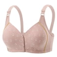 thumbnail image 1 of Gytharion Front Button Plus Size Bras for Women Wireless Push-up Bras Breathable Adjustable Everyday Bra,36B/C-46B/C, 1 of 4