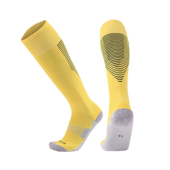 Gytharion Knee High Soccer Socks for 5Y-17Y Kids Breathable Cushioned Blister Long Sports Socks Football Training Socks