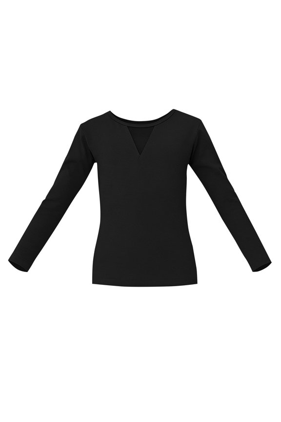 Leotards for Girls Ballet Dance Long Sleeve Tops Soild Color Crew Neck Leotards,3Y-15Y