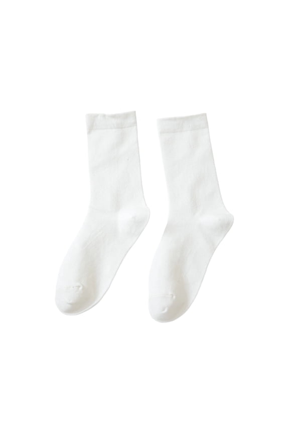 Maternity Socks Solid Color Soft Postpartum Socks Breathable Daily Crew Socks
