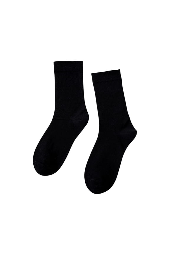Maternity Socks Solid Color Soft Postpartum Socks Breathable Daily Crew Socks