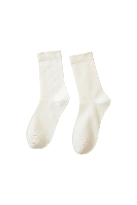 Maternity Socks Solid Color Soft Postpartum Socks Breathable Daily Crew Socks