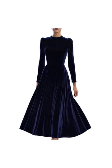 chinese dress ladies Avec Les Filles Long-Sleeve Cutout Velvet Maxi Dress main image 1