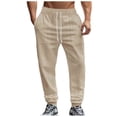thumbnail image 1 of Gytharion Men Sweatpants with Multi-Pockets Fashion Casual Jacquard Drawstring Elastic Waist Pants Plus Size Loose Comfy Outdoor Sport Joggers for Men, 1 of 8