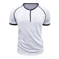 thumbnail image 1 of Gytharion Men's Henley Short Sleeve Shirts Casual Button T-Shirt Classic Basic Lightweight Pullover Tees Fashion Tops, 1 of 6