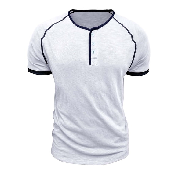 Gytharion Men's Henley Short Sleeve Shirts Casual Button T-Shirt Classic Basic Lightweight Pullover Tees Fashion Tops