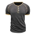 thumbnail image 1 of Gytharion Men's Henley Short Sleeve Shirts Casual Button T-Shirt Classic Basic Lightweight Pullover Tees Fashion Tops, 1 of 5