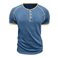 thumbnail image 1 of Gytharion Men's Henley Short Sleeve Shirts Casual Button T-Shirt Classic Basic Lightweight Pullover Tees Fashion Tops, 1 of 6