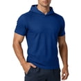 thumbnail image 1 of Gytharion Men's Mesh Hooded Short Sleeve Shirts Breathable Quick-drying Sport Tops Athletic Casual Pullover Shirts, 1 of 6