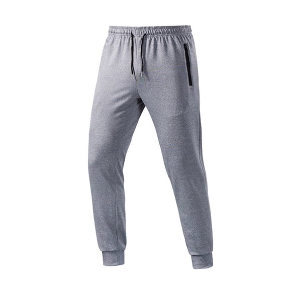 Gytharion Men's Sweatpants Loose Cozy Athletic Running Pants Solid Casual Elastic Waist Drawstring Joggers Stretch Breathable Gym Workout Pants with Zipper Pockets