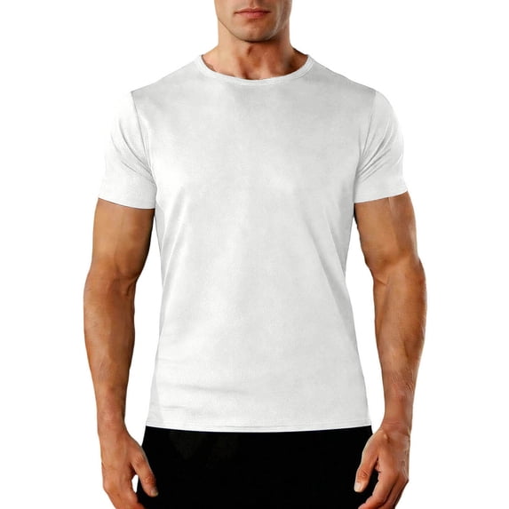 Gytharion Mens Big and Tall Short Sleeve Quick Dry Moisture Wicking Active Crew Neck T Shirt Athletic Running Gym Workout Tee Tops