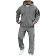 thumbnail image 1 of Gytharion Mens Hooded Tracksuits with Pockets Long Sleeve Full Zip Athletic Hoodie and Jogging Sweatpants Sets Two Piece Sweat Suit Sets for Men, 1 of 6