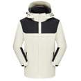 thumbnail image 1 of Gytharion Mens Hooded Windbreaker Jackets Plus Size Fashion Colorblocking Full Zip Outdoor Sport Coat Lightweight Casual Windproof Outerwear for Hiking Travel, 1 of 3