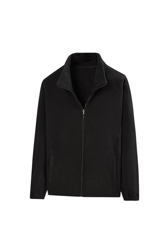 Mens Plus Size Wool Blend Jackets Winter Soft Cozy Full Zip Lapel Outerwear Fashion Casual Long Sleeve Warm Coat with Pockets