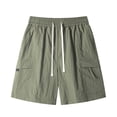 thumbnail image 1 of Gytharion Mens Shorts Cargo Sweat Shorts Casual Drawstring Elastic Waist Athletic Workout Gym Jogger Shorts, 1 of 8