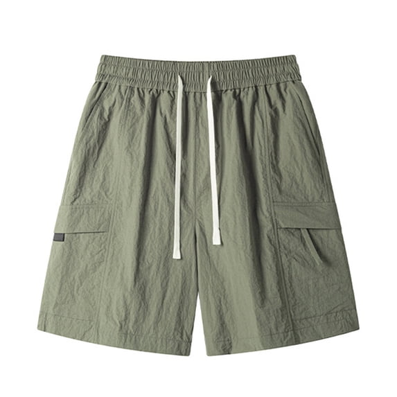 Gytharion Mens Shorts Cargo Sweat Shorts Casual Drawstring Elastic Waist Athletic Workout Gym Jogger Shorts