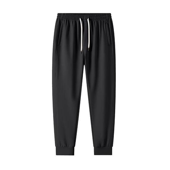 Gytharion Plus Size Sweatpants for Men Lightweight Breathable Cinch Bottom Drawstring Elastic Waist Joggers Loose Comfy Athletic Sport Pants with Pockets