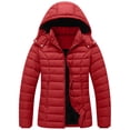 thumbnail image 1 of Gytharion Puffer Jackets for Women Waterproof Quilted Warm Winter Hooded Coat Loose Comfy Zip Up Down Coat Solid Casual Long Sleeve Puffer Outerwear with Pockets, 1 of 8