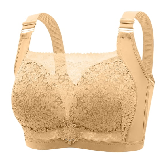 Gytharion Smooth Wireless Bras for Women No Underwire Comfort Lace Bras Full Coverage Everyday Bras