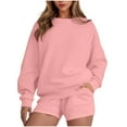 thumbnail image 1 of Gytharion Sweatsuit Sets for Women 2 Piece Lounge Sets Long Sleeve Crew Neck Sweatshirts and Shorts Fall Outfits Sets Soft Cozy Tracksuit Sets for Women, 1 of 7