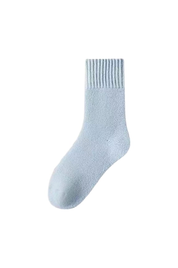 Thickened Maternity Socks Fuzzy Warm Mid-calf Socks Solid Color Fluffy Postpartum Socks