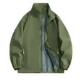 thumbnail image 1 of Gytharion Waterproof Rain Jackets for Women Fashion Casual Full Zip Outdoor Camping Hiking Windbreaker Womens Lightweight Loose Long Sleeve Lapel Raincoats with Pockets, 1 of 2