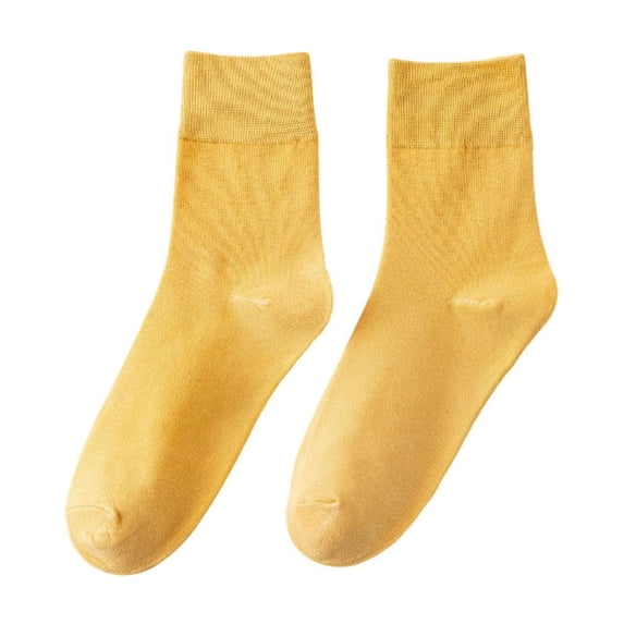 Gytharion Women's Crew Socks Classic Fashion Socks Solid Color Everyday Home Socks