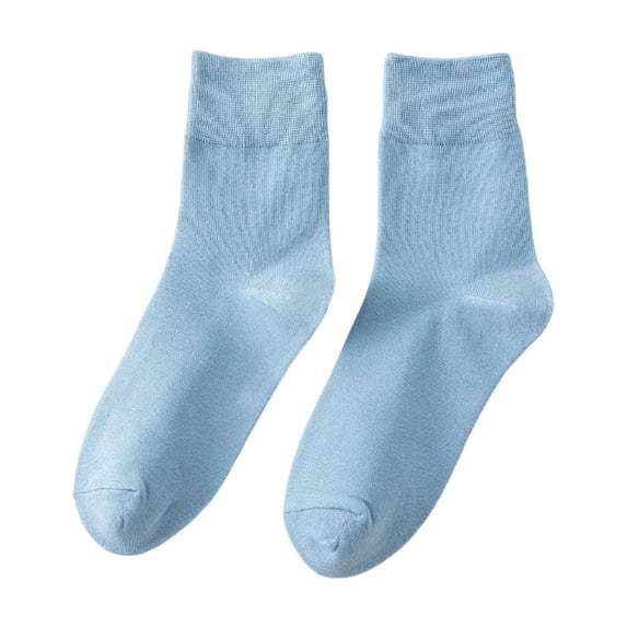 Gytharion Women's Crew Socks Classic Fashion Socks Solid Color Everyday Home Socks