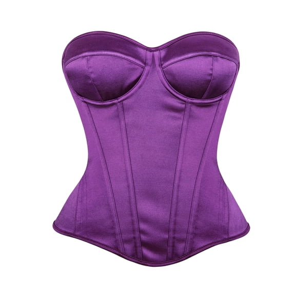 Gytharion Women's Fashion Strapless Boned Corsets Tummy Control Waist Slimming Bodyshapers Sweetheart Neck Padded Cups Back Lace Up Shapewear Tops for Evening Clubwear