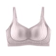 thumbnail image 1 of Gytharion Women's Full Coverage Bras Solid Color Breathable Mesh Wide Straps Wireless Bras Everyday Comfort Plus Size Bras, 1 of 7