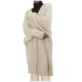 thumbnail image 1 of Gytharion Women's Heavyweight Chunky Knit Cardigans Open Front Long Sleeve Textured Knit Mid Length Sweater Jackets Fall and Winter Cozy Ribbed Trim Outerwear Coats, 1 of 7