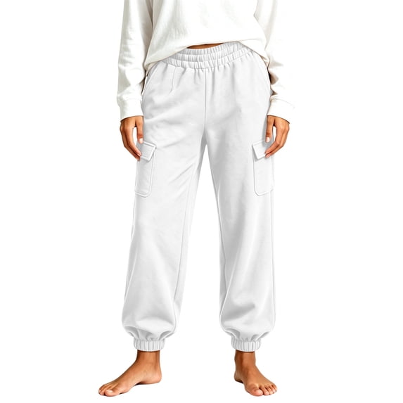 Gytharion Women's Jogger Pants High Waist Tapered Fit Sweatpants Elastic Waist Loose Fit Athletic Joggers with Pockets for Workout