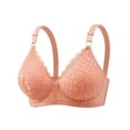 thumbnail image 1 of Gytharion Women's Lace Thin Wireless Bras Comfortable Breathable Push-up Bras Soild Color Adjustable Everyday Brassiere,36B-42B, 1 of 5