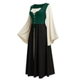 thumbnail image 1 of Gytharion Women's Lace Up Medieval Dresses Long Sleeve Classic Gothic Dresses Floor Length Elegant Vintage Costume Dresses for Halloween Cosplay, 1 of 6