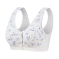 thumbnail image 1 of Gytharion Women's Large-size Bras Front-buttoned Wireless Adjustable Straps Bras Printed Comfortable Everyday Bras,36B-48C, 1 of 4