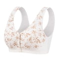 thumbnail image 1 of Gytharion Women's Large-size Bras Front-buttoned Wireless Adjustable Straps Bras Printed Comfortable Everyday Bras,36B-48C, 1 of 5