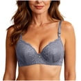 thumbnail image 1 of Gytharion Women's Plus Size Bras Lace Push-up Underwire Bras Breathable Comfortable Underwear Everyday Bras,36B-46B, 1 of 5