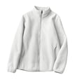 thumbnail image 1 of Gytharion Women’s Plus Size Fleece Jackets Full Zip Long Sleeve Stand Collar Coats Solid Color Warm Winter Jackets with Pockets, 1 of 8