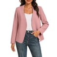 thumbnail image 1 of Gytharion Women's Plus Size Open Front Suit Jackets Office Work Commute Casual Blazer Fashion Solid Color Collarless Business Jackets, 1 of 8