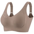 thumbnail image 1 of Gytharion Women's Seamless Bralette Plus Size Comfy Breathable Wire-Free Gathering Push Up Sport Bra Rhinestones Soft Support Full Coverage Everyday Bra, M-5XL, 1 of 8