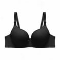 thumbnail image 1 of Gytharion Women's Soft Fabric Bras Solid Push Up Bras Comfortable Adjustable Underwire Bras, 1 of 5