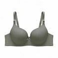 thumbnail image 1 of Gytharion Women's Soft Fabric Bras Solid Push Up Bras Comfortable Adjustable Underwire Bras, 1 of 5