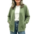 thumbnail image 1 of Gytharion Women's Solid Color Cardigan Coats Open Front Long Sleeve Cardigans Fall and Winter Fashion Casual Coats with Pockets, 1 of 4
