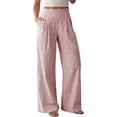 thumbnail image 1 of Gytharion Women's Striped Wide Leg Pants High Waist Tailored Fit Dress Trousers Flowy Straight Leg Design Work Slacks with Pockets for Office, 1 of 8