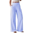 thumbnail image 1 of Gytharion Women's Striped Wide Leg Pants High Waist Tailored Fit Dress Trousers Flowy Straight Leg Design Work Slacks with Pockets for Office, 1 of 8