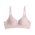 thumbnail image 1 of Gytharion Women's T Shirt Bras Solid Color Smooth Cups Adjustable Straps Seamless Bras Comfortable Everyday Wireless Bras, 1 of 6