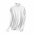 thumbnail image 1 of Gytharion Women's Turtleneck Sweaters Soft Lightweight Slim Knit Tops Solid Color Basic Inner Layering Long Sleeve Pullover Knits, 1 of 6